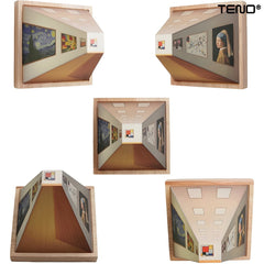 Tablou Iluzie 3D cu Iluminare LED — Eleganță în Design 📏✨