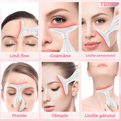 Dispozitiv Anti-Rid pentru Față și Gât cu Incalzire - Lifting Instant! ✨💆♀️