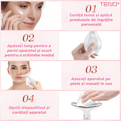 Dispozitiv Anti-Rid pentru Față și Gât cu Incalzire - Lifting Instant! ✨💆♀️