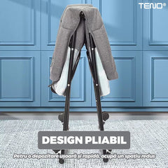 Pătuț Pliabil pentru Bebe cu Roti Retractabile — Confort și Siguranță 🌟🛌