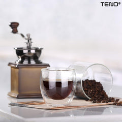 Set 4 Pahare din Sticlă cu Perete Dublu — Eleganță și Termorezistență 🥤✨