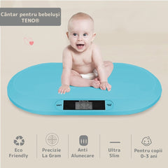 Cântar Electronic pentru Bebe cu Display LCD — Precizie și Design Ergonomic 👶💙