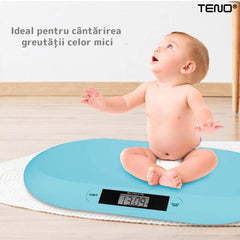 Cântar Electronic pentru Bebe cu Display LCD — Precizie și Design Ergonomic 👶💙