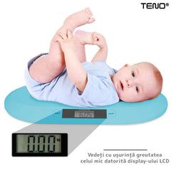 Cântar Electronic pentru Bebe cu Display LCD — Precizie și Design Ergonomic 👶💙