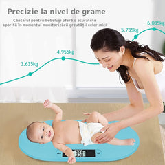 Cântar Electronic pentru Bebe cu Display LCD — Precizie și Design Ergonomic 👶💙