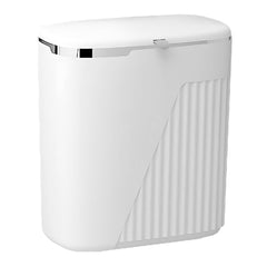 Coș de Gunoi Modern cu Două Moduri de Deschidere — 7 L Alb 🗑️✨