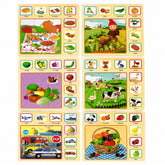 Set 6 Tablite Educative Montessori din Lemn — Dezvoltare Cognitivă Distractivă 🌈🧠