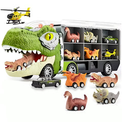 Set Camion T-Rex cu Vehicule Miniatură — Distracție Garantată! 🚛🦖