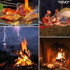 Set 40 Pastile Aprinzătoare pentru Foc — Fără Miros, Ardere Îndelungată 🔥🌲