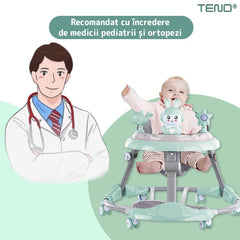 Premergător Multifuncțional cu Muzică și Jucării — Distracție și Siguranță! 🐰🎶