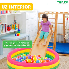 Piscină Gonflabilă Multicoloră pentru Copii 90x23 cm — Distracție și Siguranță 🏖️🌈