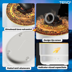 Difuzor Aromaterapie cu Control Tactil și 7 Culori LED — Umidificare Silențioasă 🌈💧