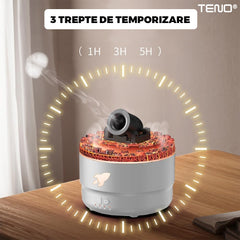 Difuzor Aromaterapie cu Control Tactil și 7 Culori LED — Umidificare Silențioasă 🌈💧