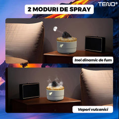 Difuzor Aromaterapie cu Control Tactil și 7 Culori LED — Umidificare Silențioasă 🌈💧