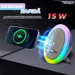Boxă Portabilă Multifuncțională LED RGB — Sunet de Calitate și Distracție! 🎶✨