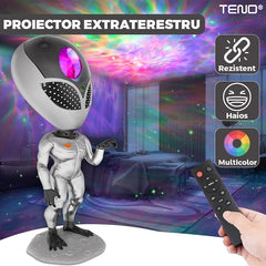 Proiector Extraterestru de Lumini cu Telecomandă — Magie în Camera Copilului 🌌✨