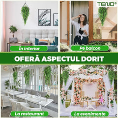 Set 2 Plante Artificiale Iedera cu Aspect Natural — Decor Desăvârșit 🌿✨
