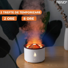 Difuzor Aromaterapie Elegant cu LED în 2 Culori — Relaxare și Umidificare 🌿💡