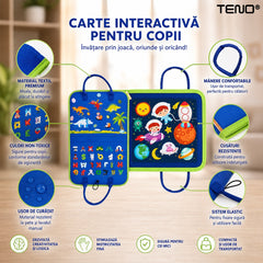 Carte Educațională Interactivă Montessori cu Activități Diverse — Distracție și Învățare! 📚✨