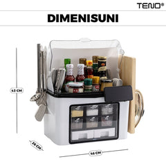 Organizator Multifuncțional pentru Bucătărie — Spațiu Maxim de Depozitare 🍽️✨