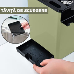 Organizator Multifuncțional pentru Bucătărie cu 4 Compartimente — Ordine și Eleganță! 🌿✨