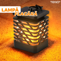 Lampa Solară Tip Flacără Teno® cu Panou Solar — Atmosferă Romantică 🌞🔥