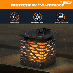 Lampa Solară Tip Flacără Teno® cu Panou Solar — Atmosferă Romantică 🌞🔥