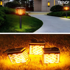 Lampa Solară Tip Flacără Teno® cu Panou Solar — Atmosferă Romantică 🌞🔥