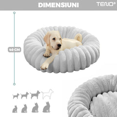 Culcuș pentru Pisici și Câini, Diametru 40 cm — Comfort Suprem 🐾✨