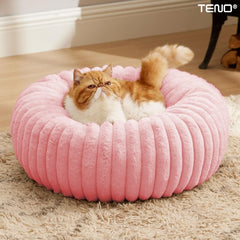 Culcuș Moale pentru Pisici și Câini, Roz Drăgălaș, 40 cm — Confort Maxim! 🐾💖