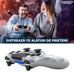 Controller Wireless Transparent pentru PS4 — Joystick-uri Precise și Vibrații Tărie 🎮✨