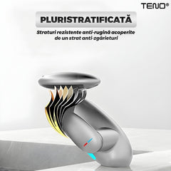 Baterie Chiuvetă cu Cap Retractabil și Iluminare LED — Eleganță Modernă 💧✨