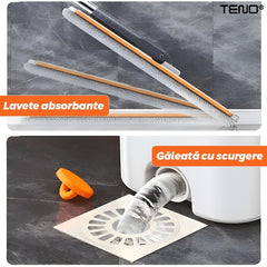 Set Mop și Galeată Modernă cu Inox — Curățenie Ușoară și Rapidă 🧼✨