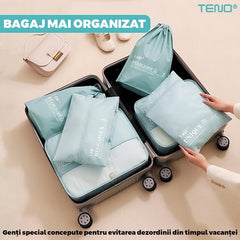 Set 6 Organizatoare Bagaj pentru Călătorie — Ordine Perfectă în Valiză ✈️💼