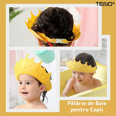 Palarie de Baie pentru Copii Forma Coroană - Protecție Răcoritoare 🏖️👑
