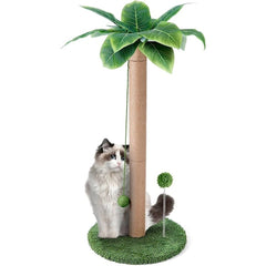 Ansamblu de Joacă pentru Pisici Palmier Verde — Distracție Premium 🐾🌴