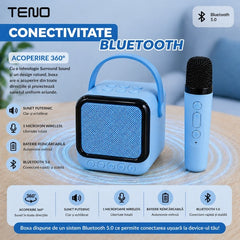 Boxă Portabilă RBG cu Microfon Wireless — Distracție Mobilă! 🎤🔊