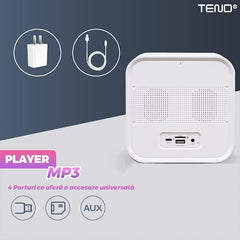 Ceas Alarmă Multifuncțional RGB cu Bluetooth — Te Bucrează În Fiecare Dimineață! ⏰🎶