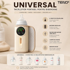Încălzitor Portabil pentru Biberoane cu Ecran LCD — Confort pentru Bebelușul Tău! 🌼🍼
