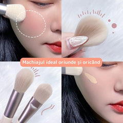 Set 8 Pensule Mini pentru Machiaj Profesional — Eleganță și Precizie ✨💄