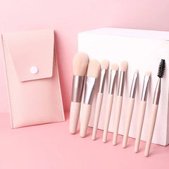 Set 8 Pensule Mini pentru Machiaj Profesional — Eleganță și Precizie ✨💄