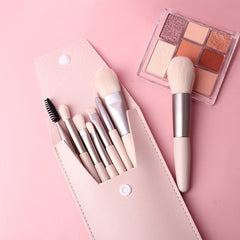 Set 8 Pensule Mini pentru Machiaj Profesional — Eleganță și Precizie ✨💄