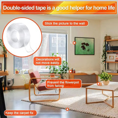 Bandă Dublu Adezivă Transparentă 3m x 30mm — Soluție Practică pentru Orice Proiect! 🛠️✨
