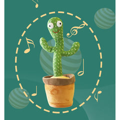 Jucărie Interactivă Cactus Dansator cu Palarie Galbenă — Distracție Garantată! 🎉🌵