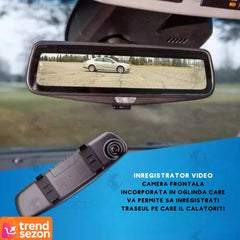 Oglindă Auto DVR cu Cameră Dublă Full HD — Protejează-ți Călătoriile! 🚗🎥