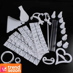 Kit 100 Piese pentru Decorarea Prăjiturilor — Creativitate Fără Limită 🎂✨