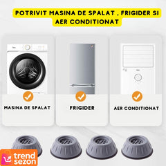 Set 4 Suporturi Antivibratii din Cauciuc Natural — Confort Acustic Optimizat 🎶🚀