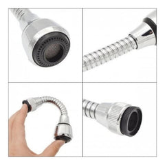 Prelungitor Flexibil pentru Robinet cu Turbo Jet — Racord Simplu 🚰✨