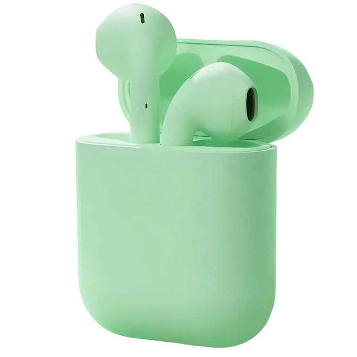 Căști Wireless Bluetooth 5.0 cu Control Tactil — Sunet HiFi Verde 🌿🎶