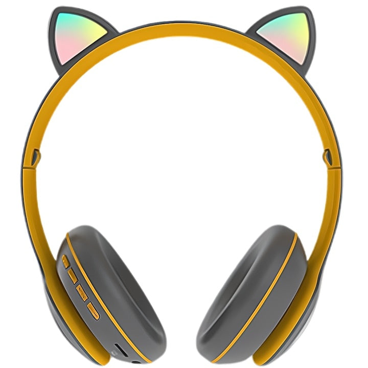 Căști Wireless Pliabile cu Urechi de Pisică — Sunet HiFi și Distracție! 🎧🐾